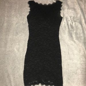 black lace dress